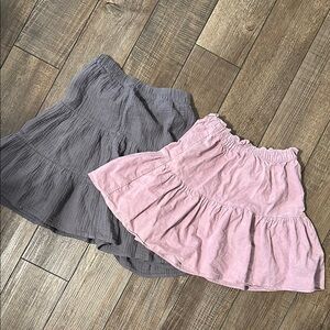 Pink and Grey Girls Skirt Bundle